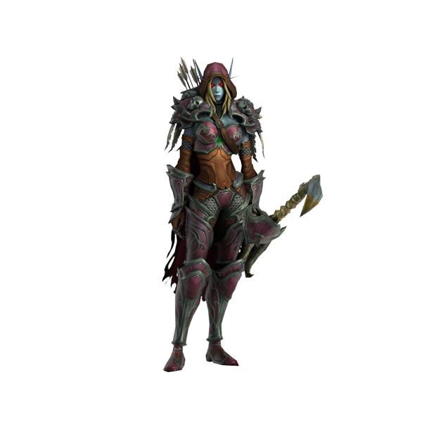 Warcraft Sylvanas Windrunner Animated and Rigged