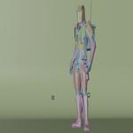 Low poly military robot