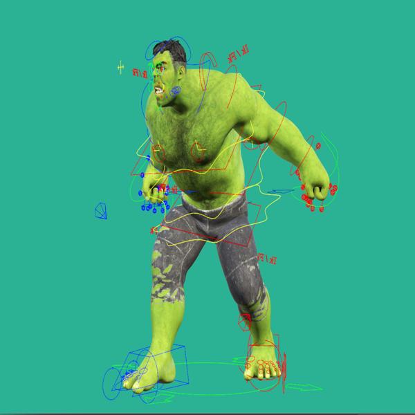 FREE HULK RIG 3D