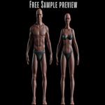 Realistic Human Basemesh - Male and Female - Free Sample Preview