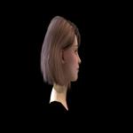 Realtime Female Bob Hairstyle - Game Ready