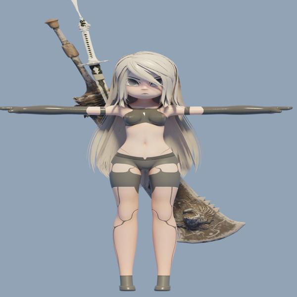 A2 CIHIBI NierAutomata Rigg