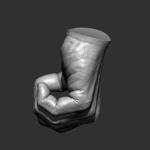 Realistic male hand 3D model