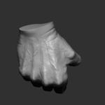 Realistic male hand 3D model