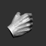 Realistic male hand 3D model