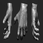 Realistic male hand