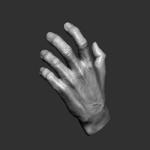 Realistic male hand
