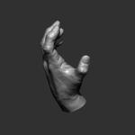 Realistic male hand