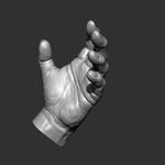 Realistic male hand
