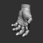 Realistic male hand