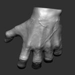 Realistic male hand
