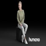 Humano Casual woman sitting and talking 0218