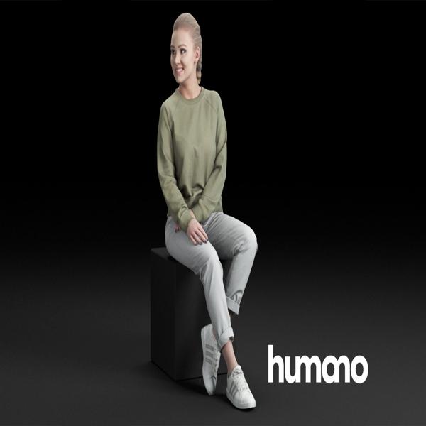 Humano Casual woman sitting and talking 0218