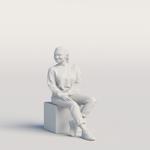 Humano Casual woman sitting and talking 0218