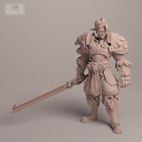 King Varian Wrynn based fan art - Model for 3d printing