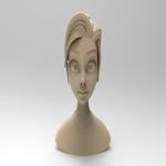 Stylized Female Bust