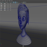 Stylized Female Bust