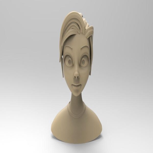 Stylized Female Bust