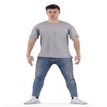 Manuel Animated 001 Dancing Free low-poly 3D model