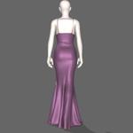 Woman lavender gown