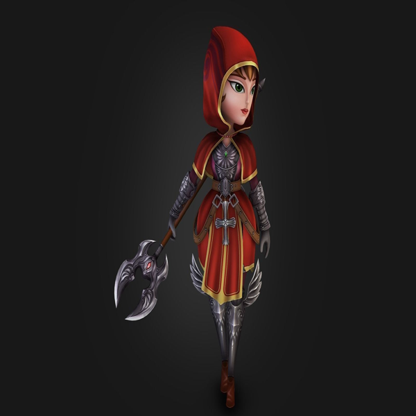 Medieval chibi warrior